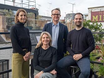 Next Up team shot: Pippa Goodman, Lucy Jacob, John Robson, Josh McBain